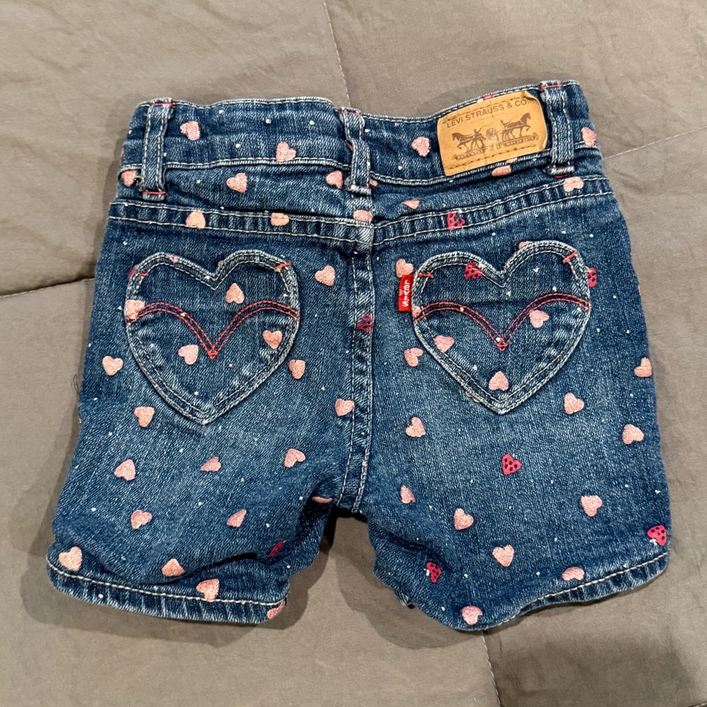 Girls Levi Jean shorts